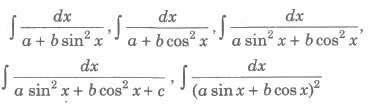 Important Forms to be converted into Special Integrals