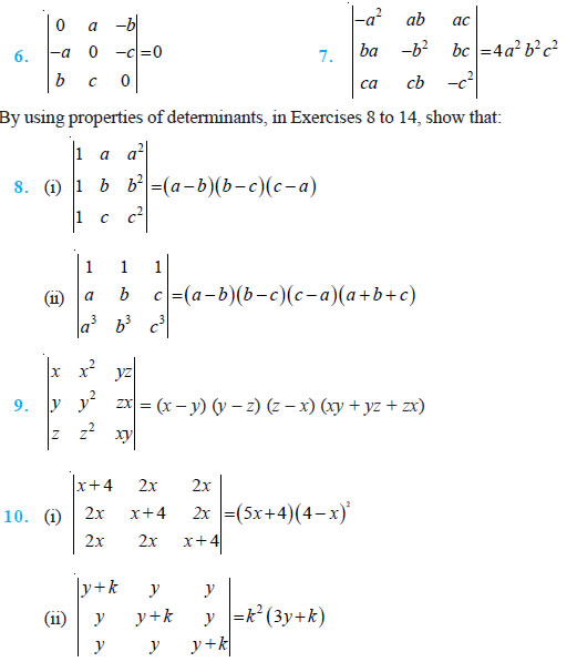 Determinant is a number associated to a square matrix