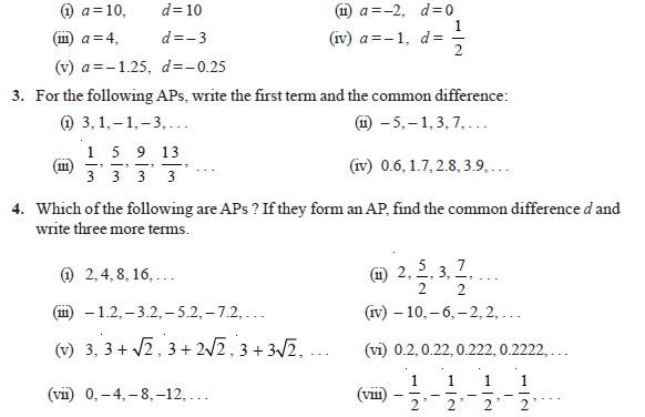 Arithmetic Sequence Exercises With Answers Pdf Exercise Poster 7223