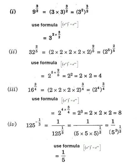 Question 2. find (i) 93/2 (ii)322/5