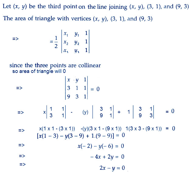 Question 4 I Find Equation Of Line Joining 1 2 And 3 6