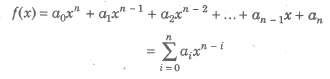 Polynomial Functions