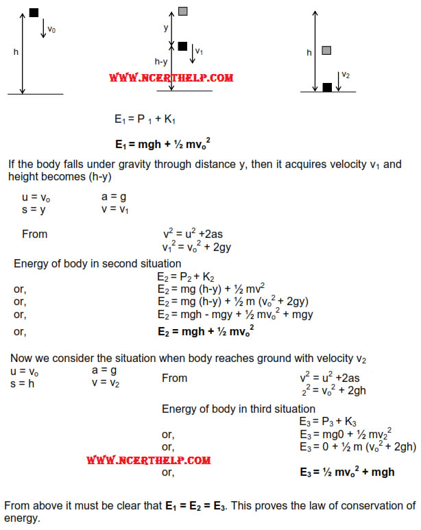 Work Energy And Power Conservation Of Energy Collisions Notes In