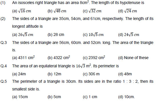 9th Grade Math Formula Chart