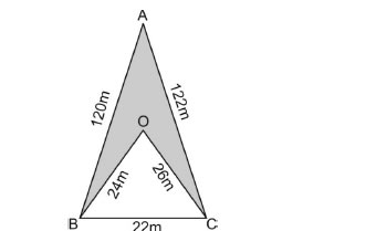 Calculate the area of the shaded region