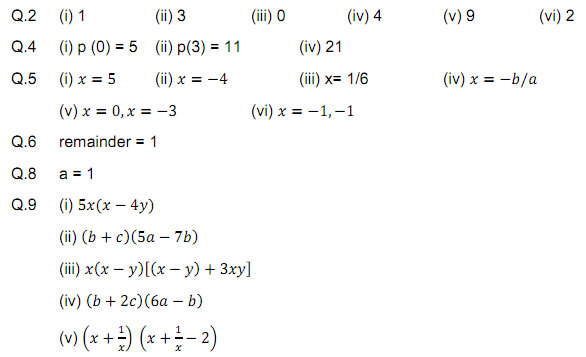 Polynomials Class 9 Maths Notes With Formulas Download In Pdf